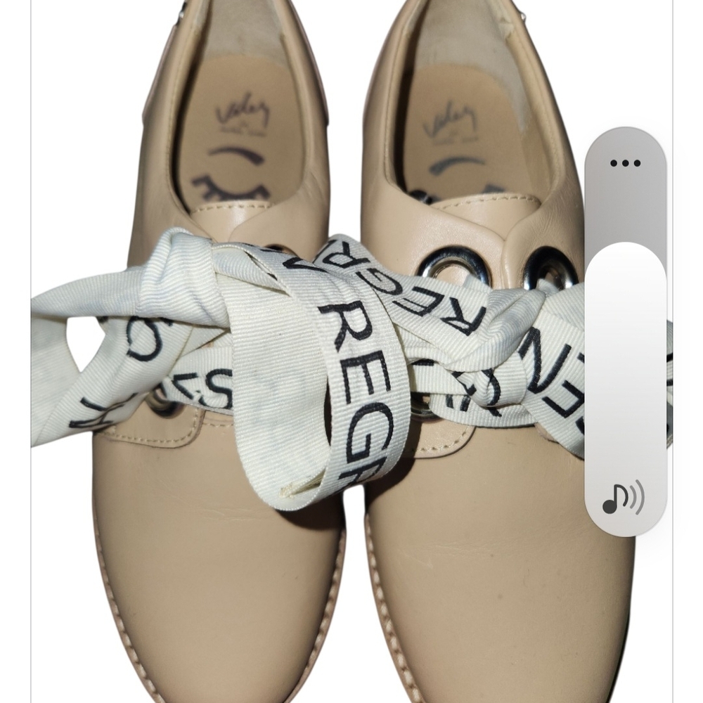 Varley Beige Leather Loafers - Picture 1 of 4